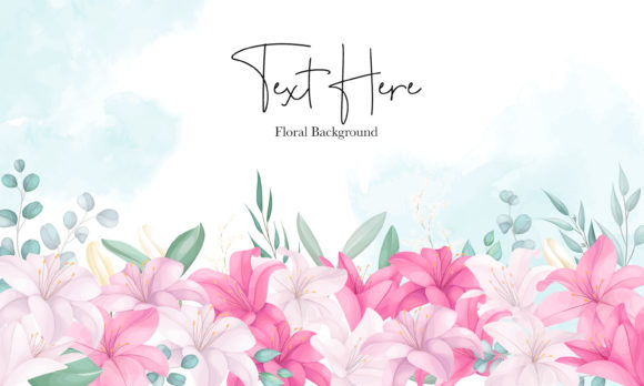 Beautiful Lily Floral Background Design: A Versatile Foundation for Elegant Celebrations