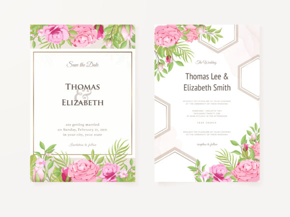 Create Elegant Wedding Invitations with Floral Vectors