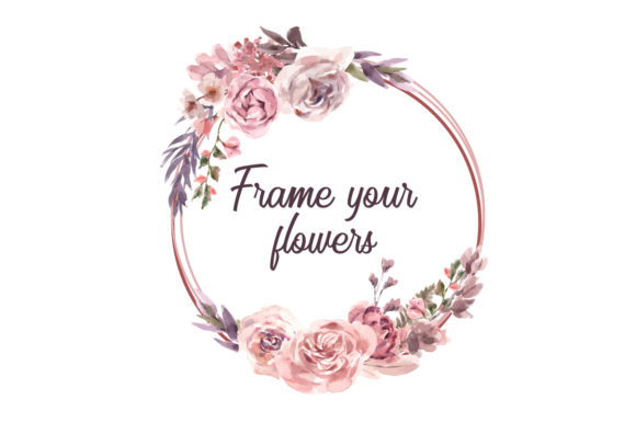 Creating Your Own Watercolor Dried Floral Wreath Frame