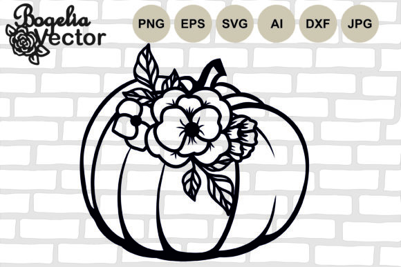 Floral Pumpkin Fall Halloween Cut: Your All-in-One Autumn Design Solution