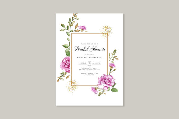Floral Watercolor for Bridal Shower: A Touch of Handmade Charm