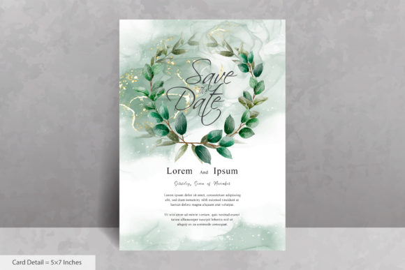 Hand Drawn Floral Wreaths for Personalized Wedding Invitations