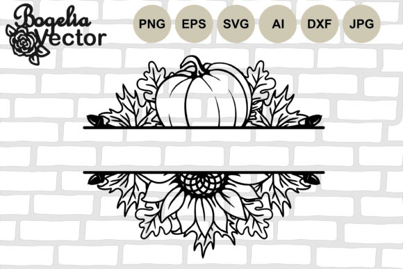 Intentional Autumn Design: Elevating Projects with the Floral Border Pumpkin Sunflower