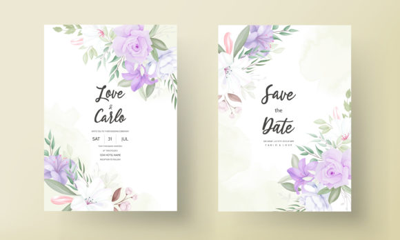 Romantic Floral Wedding Invitation Cards: Your First Touch of Elegance