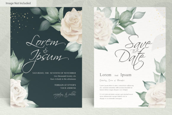 The Art of the White Florals Wedding Invitation: A Template for Elegant Celebration