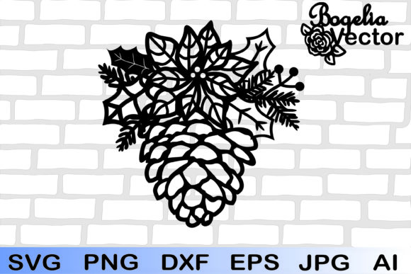The Floral Christmas Pinecone: A Versatile Holiday Design for Modern Creators
