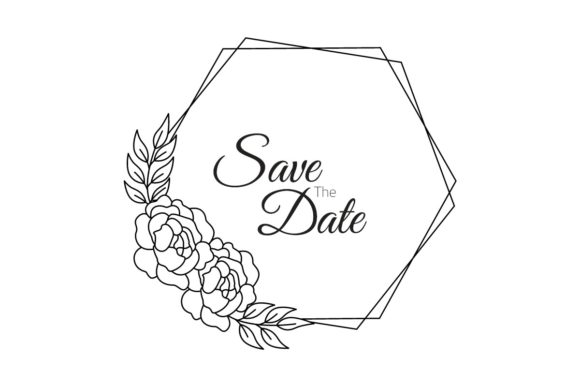 The Strategic Craft: Mastering Hand Drawn Floral Hexagon Wedding Frame Designs