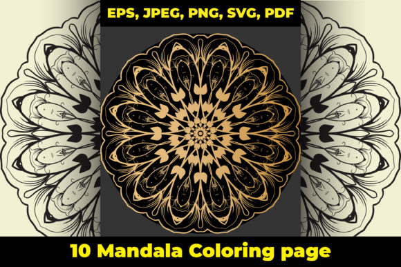 The Ultimate Creative Asset: Exploring the Decoretive Floral Bulk Mandala Color Pag Bundle