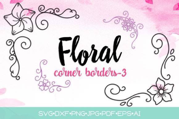 Unlock Your Creative Projects with Doodle Floral Corner Borders